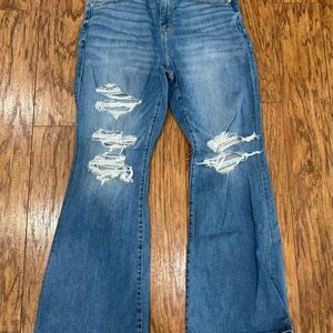Distressed Blue Jeans for Women